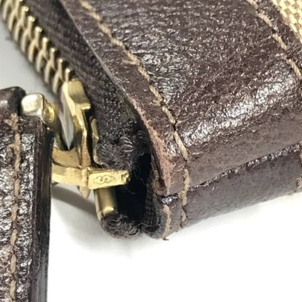 GUCCI 141471 GG Handbag Tote Bag Shoulder Bag GGCanvas/Leather Beige/Dark brown - Picture 10 of 16